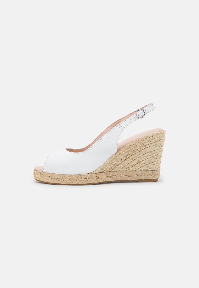 Sandales Anna Field LEATHER Wedge Boucle Blanche Femme | AKL-4459245